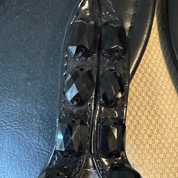 Montego Bay Club Glossy Black Sandals - Picture 2 of 4